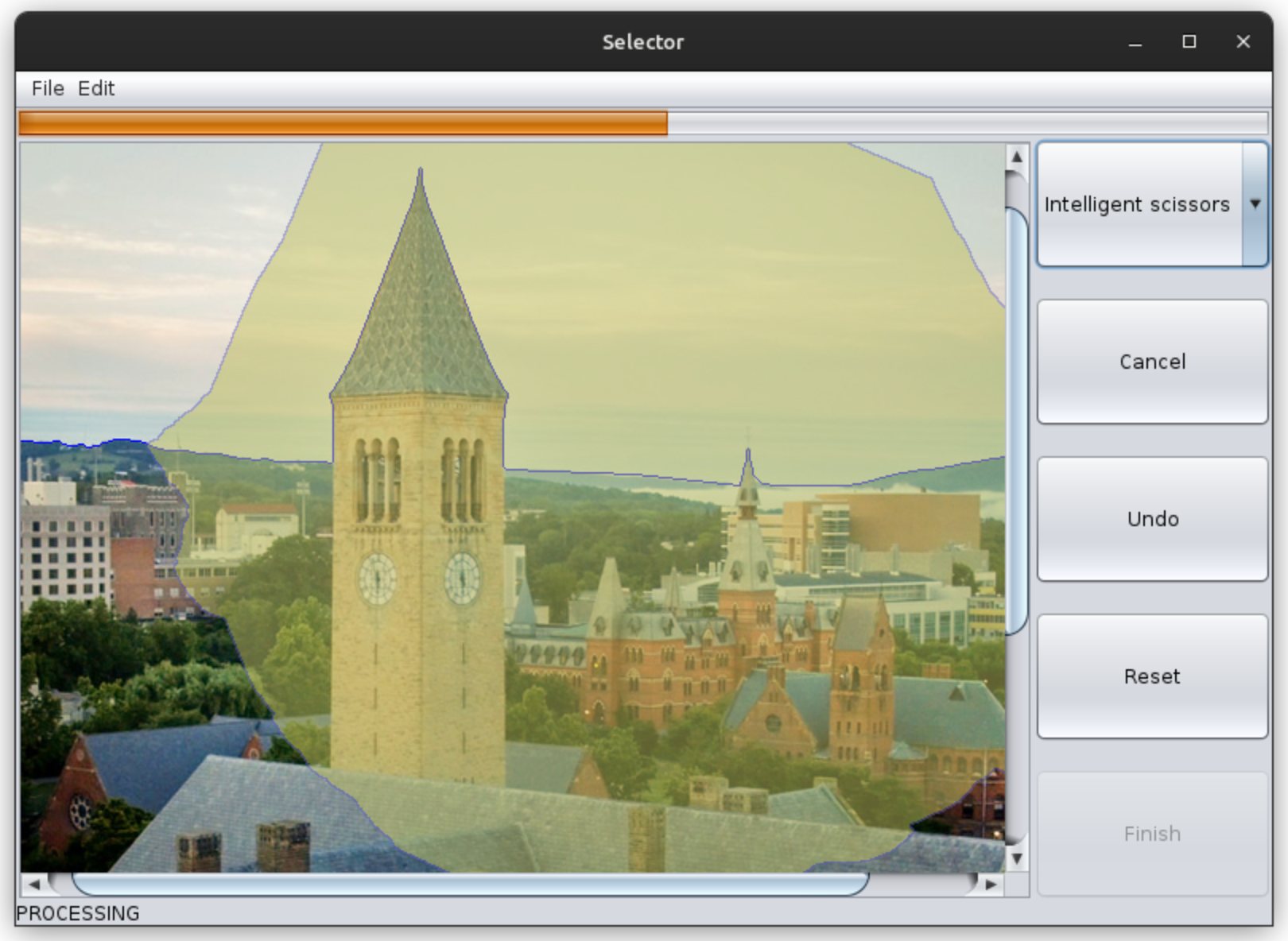 Image selection program